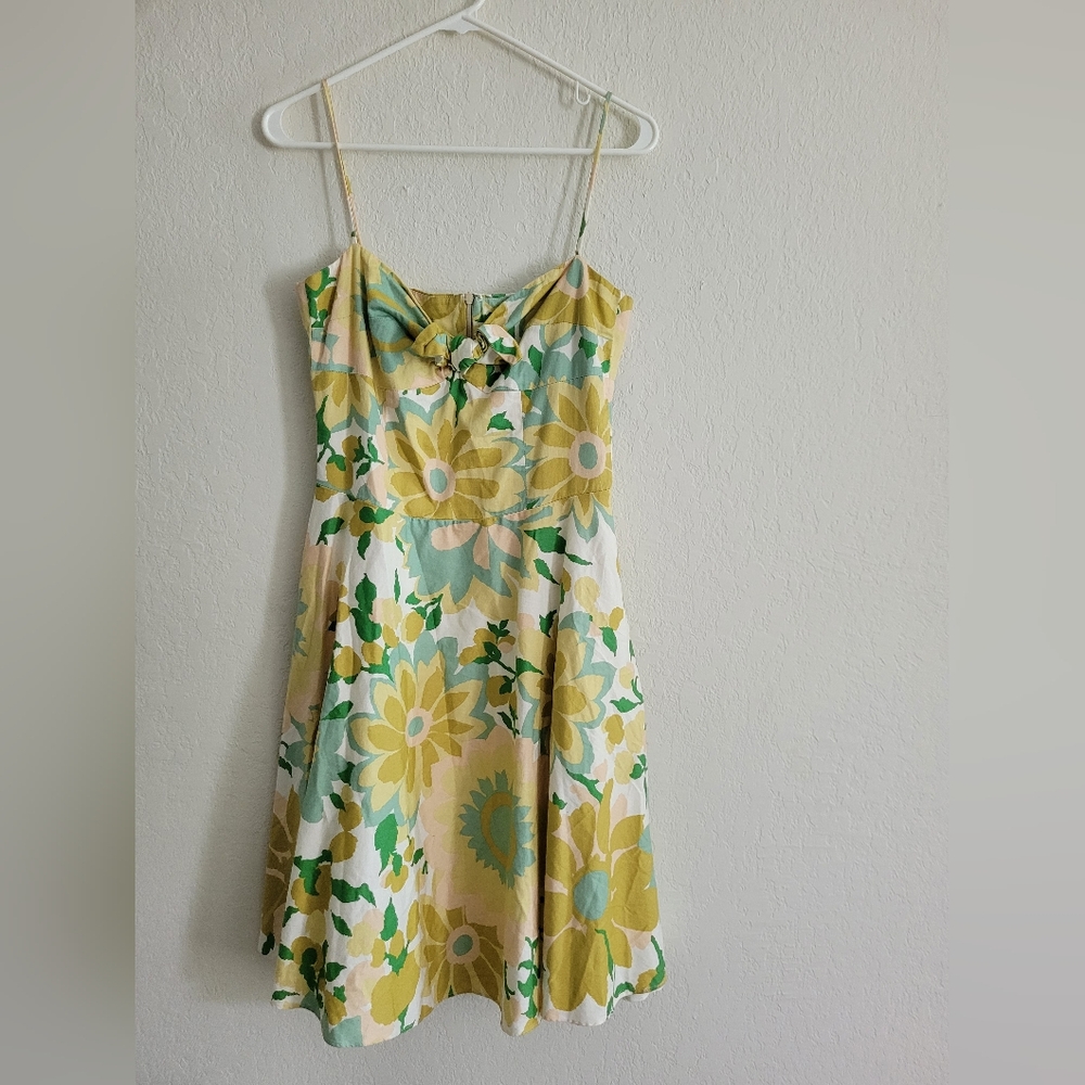 Tracy & Michael Floral Mini sundress with tie